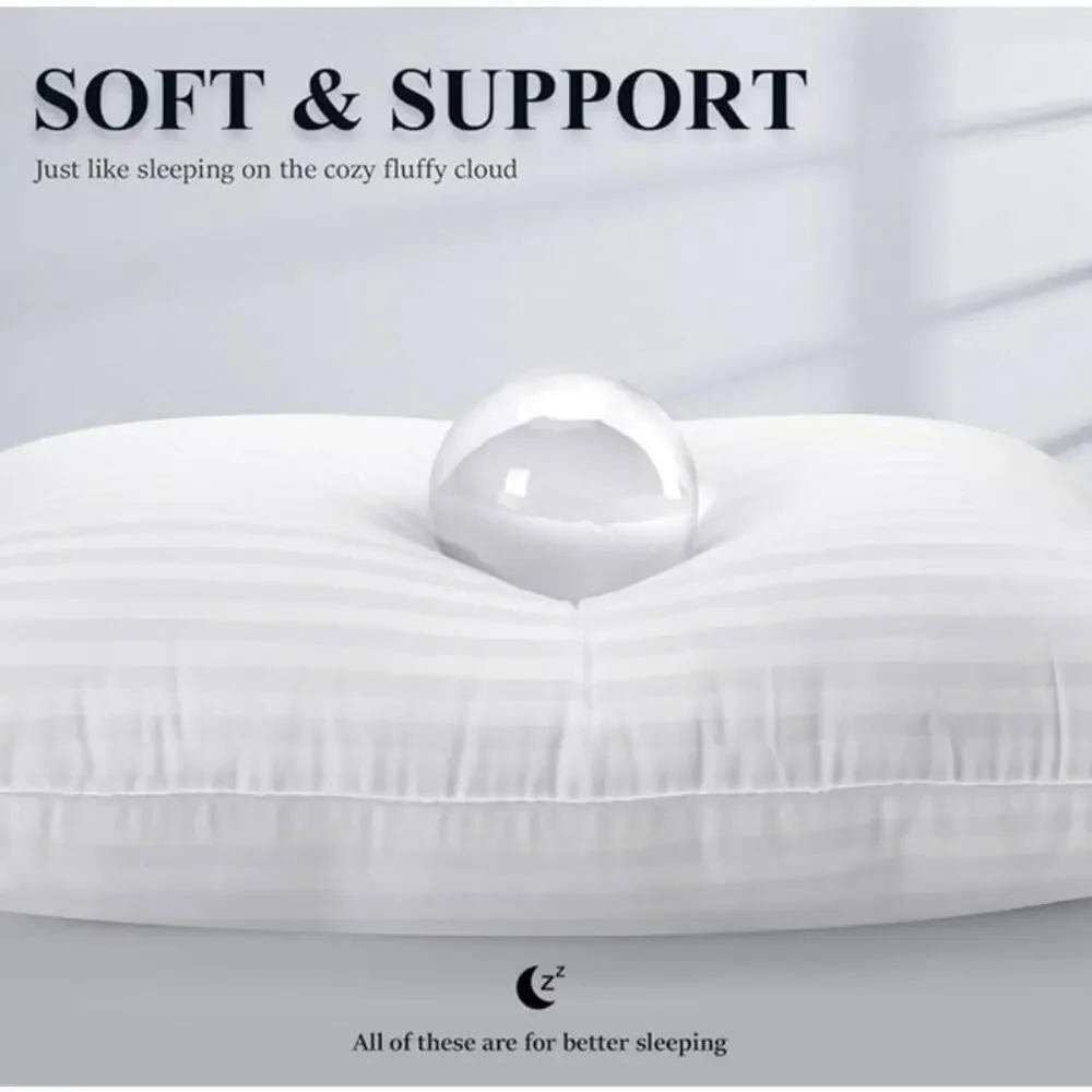 COZSINOOR Bed Pillows Queen Size: Hotel Quality Set of 2-Size, White New